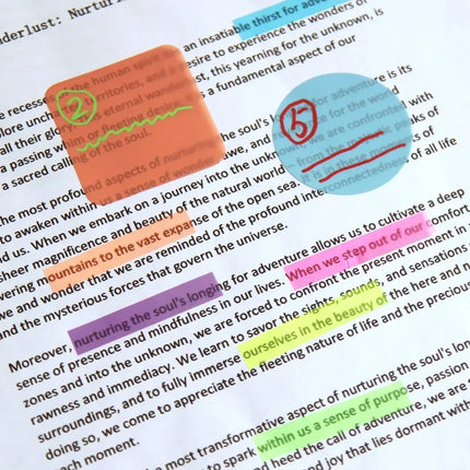 Choice Transparent Index Memo Pads Self Adhesive Office by zapcart