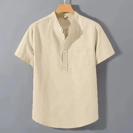 Animal Game Men Short Sleeve Tshirt Breathable Stand Collar by zapcart