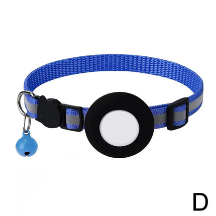 Anti Lost Cat Collar For AirTag GPS Tracker Reflective Bell by zapcart