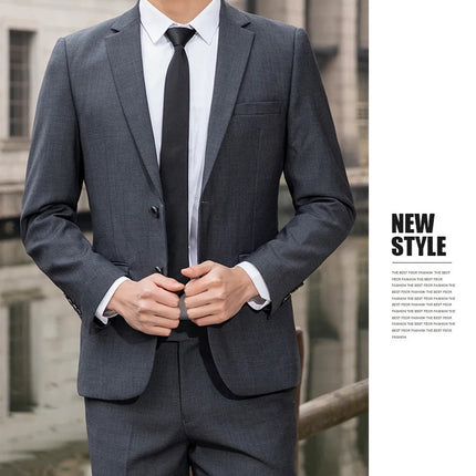 CN Sichuan Mens Premium Slim Fit Wedding Two Piece Set by zapcart