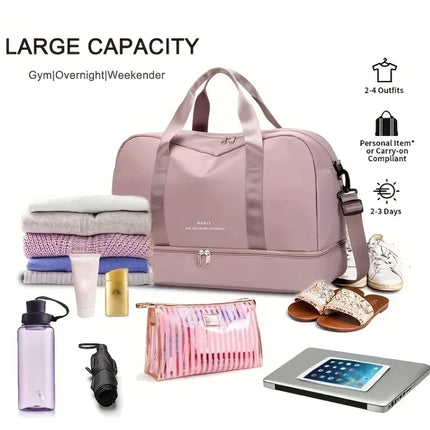 Unixinu Women Expandable Travel Duffle Bag Large Capacity by zapcart
