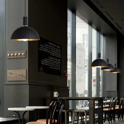 GEW Modern Pendant Lights Black Aluminum Semicircle Kitchen by zapcart