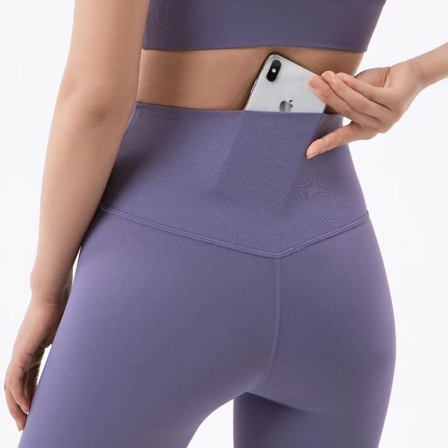 Women High Waist Leggings With Pockets Plus Size Comfort by zapcart