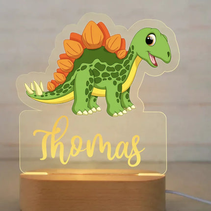 Personalized Kids Animal Night Light Custom Name Lamp by zapcart