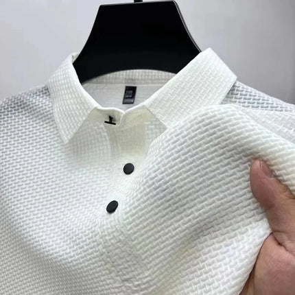 Choice Men Polo Shirt Bone Color Breathable Summer Casual by zapcart