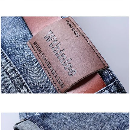 WTHINLEECN Men Slim Stretch Denim Jeans Luxury Casual by zapcart