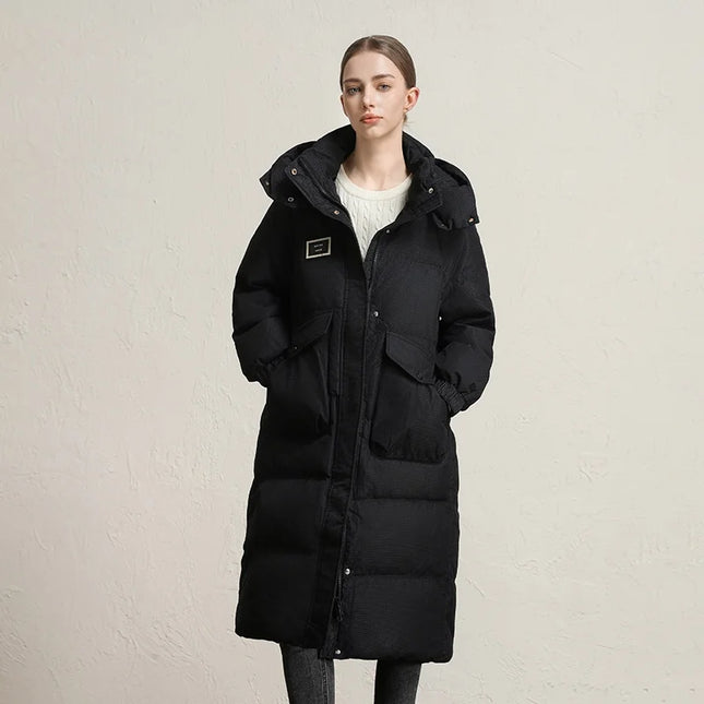 Clarke Queen Women Winter Puffer Jacket Duck Down Long Coat by zapcart