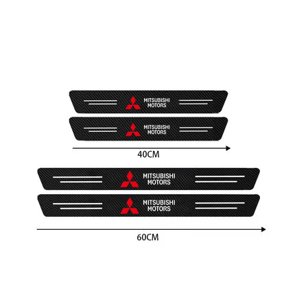 Mitsubishi Carbon Fiber Door Sill Protector For ASX by zapcart