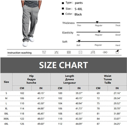 FujianChoice Mens Sweatpants Straight Fit Joggers Drawstring by zapcart