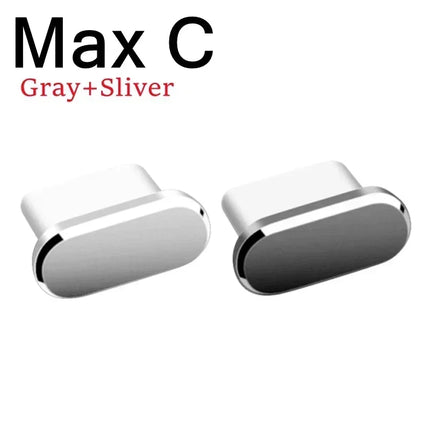 Choice Metal Dust Plugs For iPhone Type C Port 2 Pack Guard by zapcart
