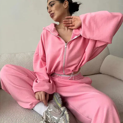 Kalenmos Women Two Piece Sets Warm Cozy Y2K Streetwear by zapcart