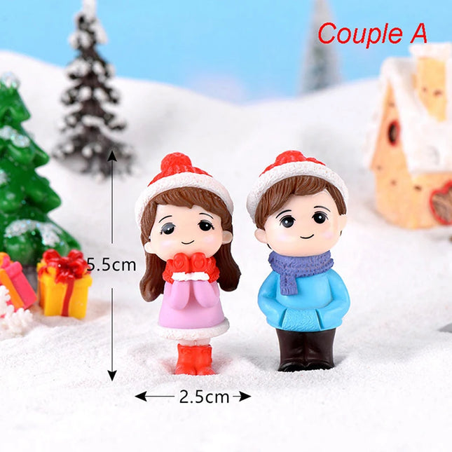 Hign-concerned Miniature Couple Figurines Wedding Gift by zapcart