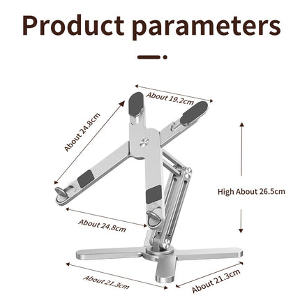 YASOKO Foldable Laptop Stand For Professionals 360 Rotation by zapcart