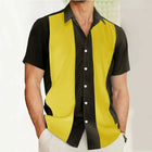 Mens Striped Hawaiian Shirt 3D Print Loose Fit CN Jiangxi by zapcart