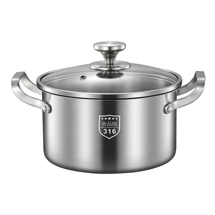 316 Stainless HeavyDuty Food Grade Soup Pot for Home Cooks by zapcart
