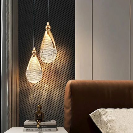 Fensycoco Acrylic Pendant Light Adjustable Cord For Dining by zapcart