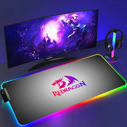 Redragon RGB Gaming Mouse Pad Non Slip Luminous Surface by zapcart