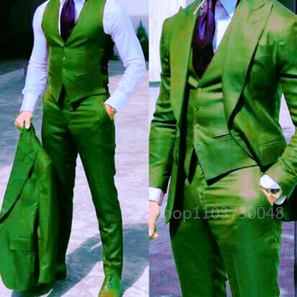 CN Zhejiang Men Three Piece Skinny Fit Wedding Suit by zapcart