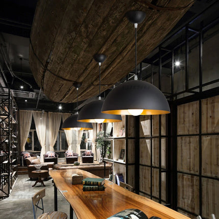 GEW Modern Pendant Lights Black Aluminum Semicircle Kitchen by zapcart