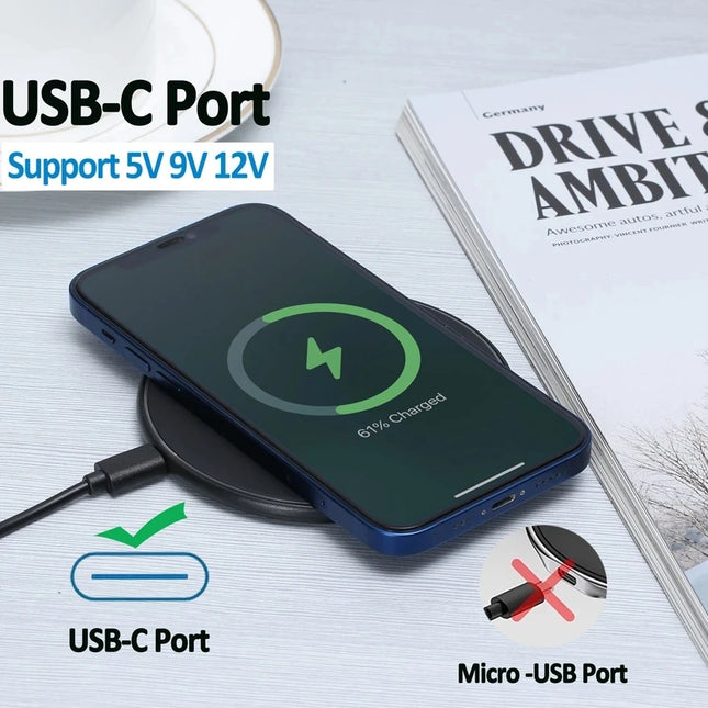 KEPHE Wireless Charger Pad For iPhone And Android Fast 15W by zapcart