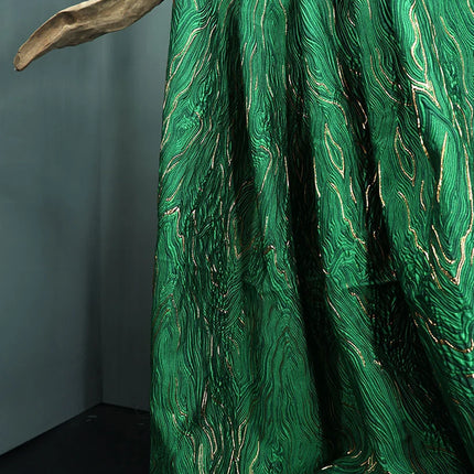 Green Mountain Jacquard Embossed Metallic Fabric Designers by zapcart