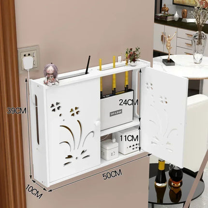 Dreamburgh Wall Mounted Router Shelf Living Room Storage by zapcart