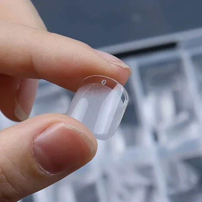 Soft Gel Fake Nails 120pcs Short Square Tips DIY For Women by zapcart