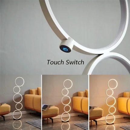 Ruibopad Nordic LED Floor Lamp 3 Level Dimming Living Room by zapcart