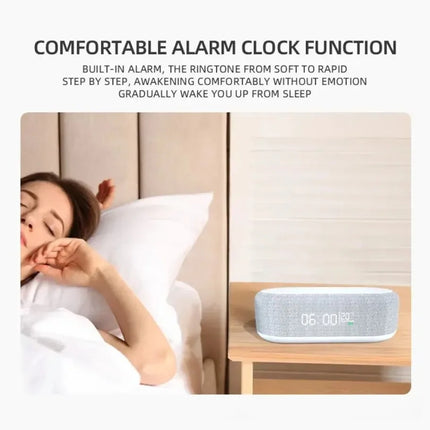 VIKEFON Wireless Charging Alarm Clock With Lamp Bedside Night Light Smart