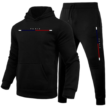 2025 Autumn New Arrival Man Hooded Tracksuit 2pcs Set Hoodie&sweatpants Male Daily Casual Sports Jogging Suit Gym Fitness Outfit by zapcart