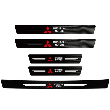 Mitsubishi Carbon Fiber Door Sill Protector For ASX by zapcart