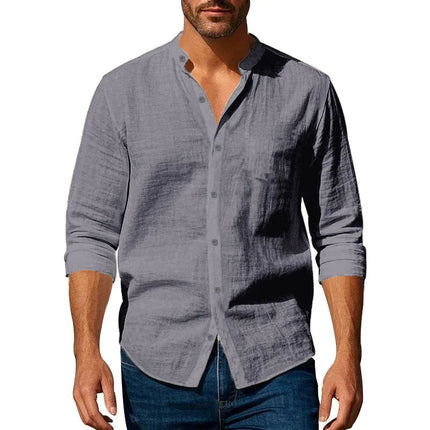 Cotton Linen Shirt For Men King Billion Slim Fit Breathable by zapcart