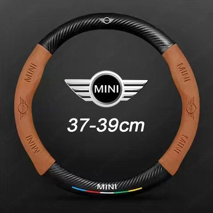 Mini Steering Wheel Cover Embossed Logo For Cooper JCW Fans by zapcart
