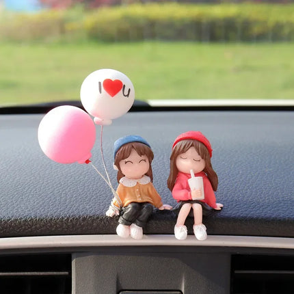 GuangdongChoice Cute Car Interior Ornament For Couples Gift by zapcart