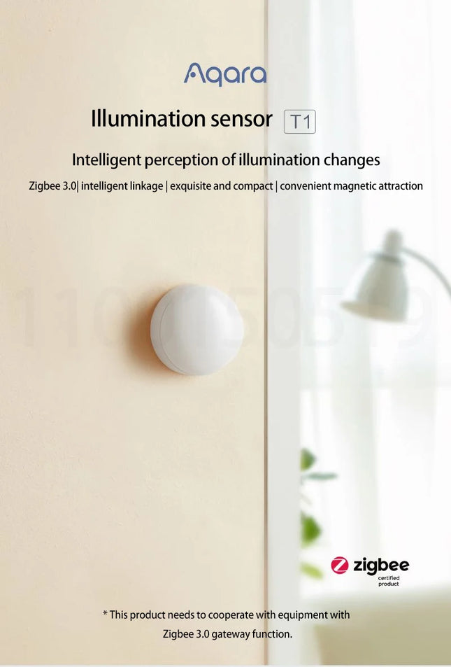 Aqara Light Sensor T1 Brightness for Smart Home Zigbee 3.0 by zapcart