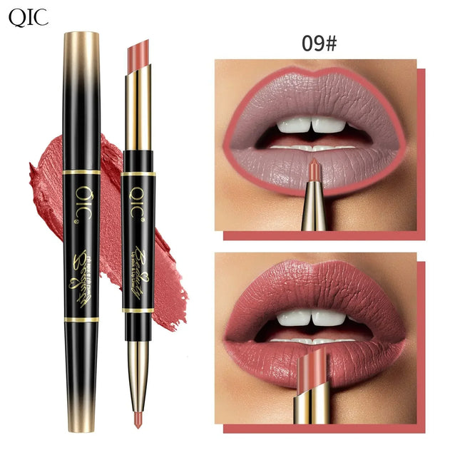 QIC Matte Lipstick And Lip Liner Nude Two In One For Women by zapcart