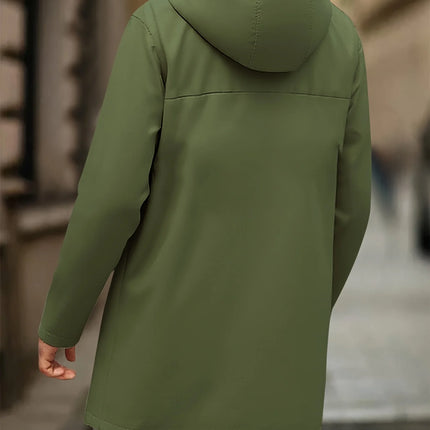 FujianChoice Men's Lightweight Olive Green Hooded Jacket by zapcart