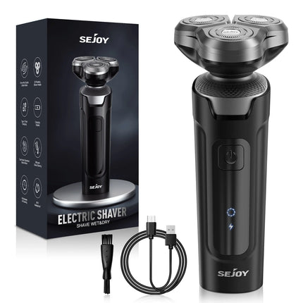 SEJOY 3 In 1 Mens Electric Shaver Waterproof Nose Trimmer