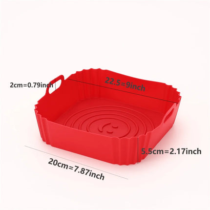Choice Reusable Air Fryer Pan Liner Nonstick Silicone Cooks by zapcart