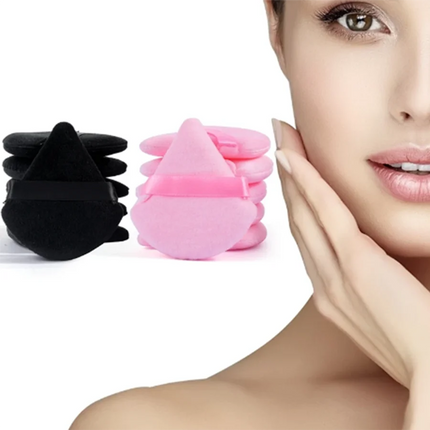 Kekelala 10Pcs Triangle Powder Puff Wet Dry Use For Loose Powder Liquid Cosmetic Soft Plush Powder Puff Makeup Foundation by zapcart