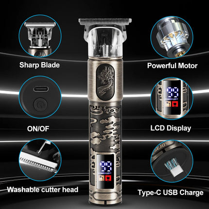 Sejoy Men Hair Clipper Kit Cordless Rechargeable Trimmer