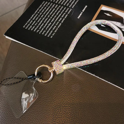 CN Unisex Cell Lanyard Pendant With Rhinestone Diamonds by zapcart