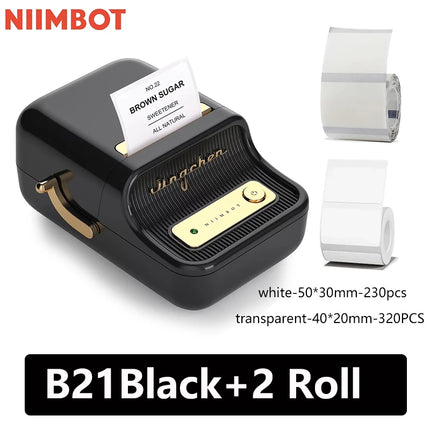 Niimbot B21 Mini Portable Thermal Label Printer For Home by zapcart