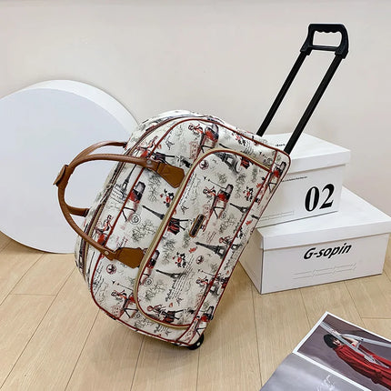 Felemi Large Capacity Women Travel Suitcase Wheeled Luggage by zapcart