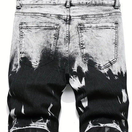 LVCCCI'SCN Men's Slim Stretch Denim Shorts Retro Streetwear by zapcart