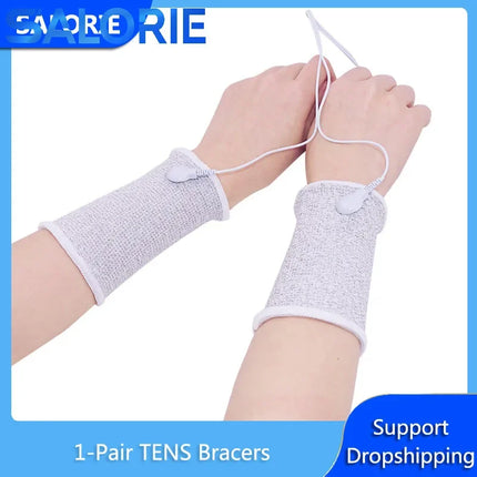 Salorie Conductive Wrist Bracers For EMS TENS Pain Relief by zapcart