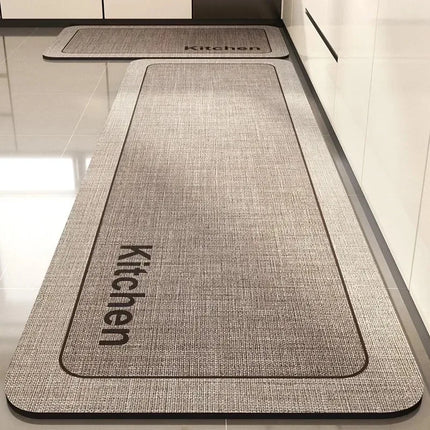 Pvc Kitchen Carpet Non-slip Oil-proof Rug Waterproof Leather Floor Mat Modern Long Strip Carpets Alfombra De Cocina 주방 미끄럼 방지 카펫 by zapcart