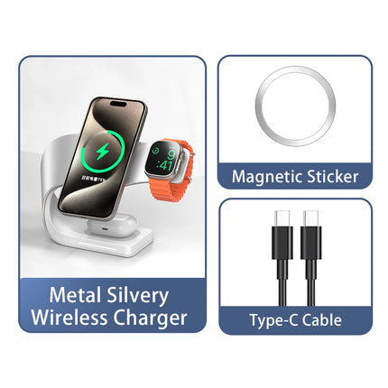 4 In 1 Magnetic Wireless Charger iPhone AirPods Watch by zapcart