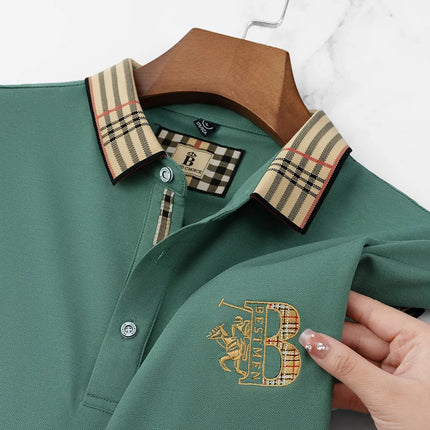CN Jiangxi Mens Polo Shirt Luxury Embroidered Anti Wrinkle by zapcart