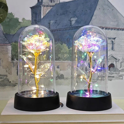 Artificial Rose LED Light Gift For Girlfriend Valentines Day by zapcart